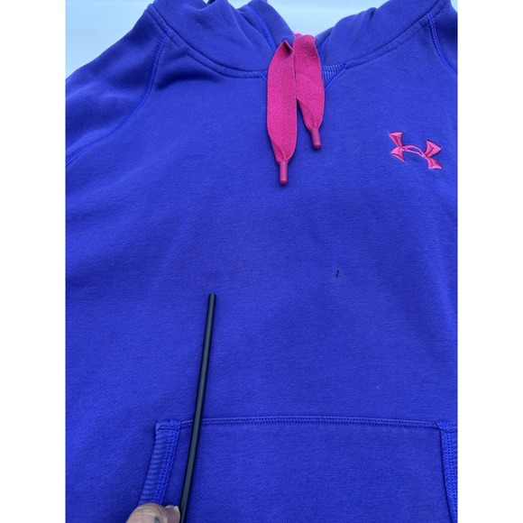 Under Armour Purple & Pink Hoodie Sweatshirt UA Storm Fleece Women's Size Large - Picture 8 of 10